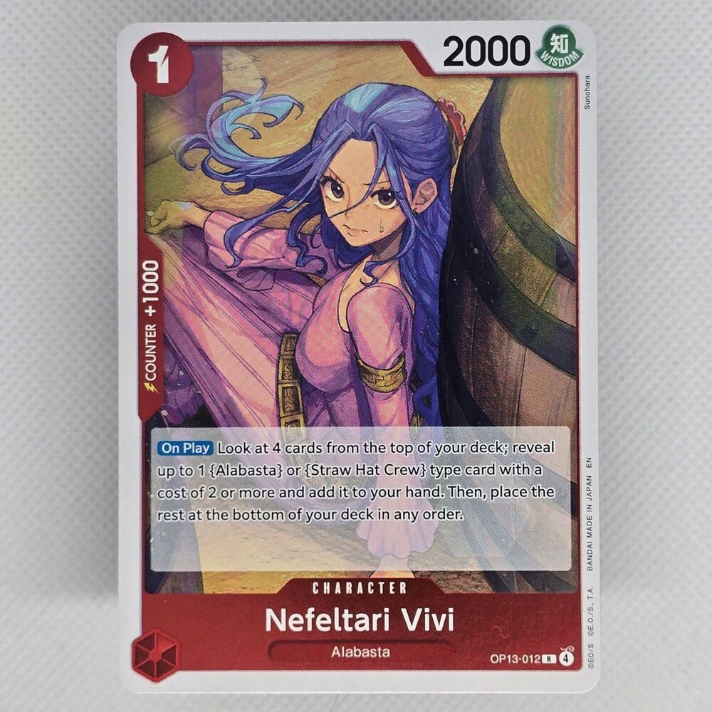 Nefeltari Vivi OP13-012 One Piece Carrying On His Will holo